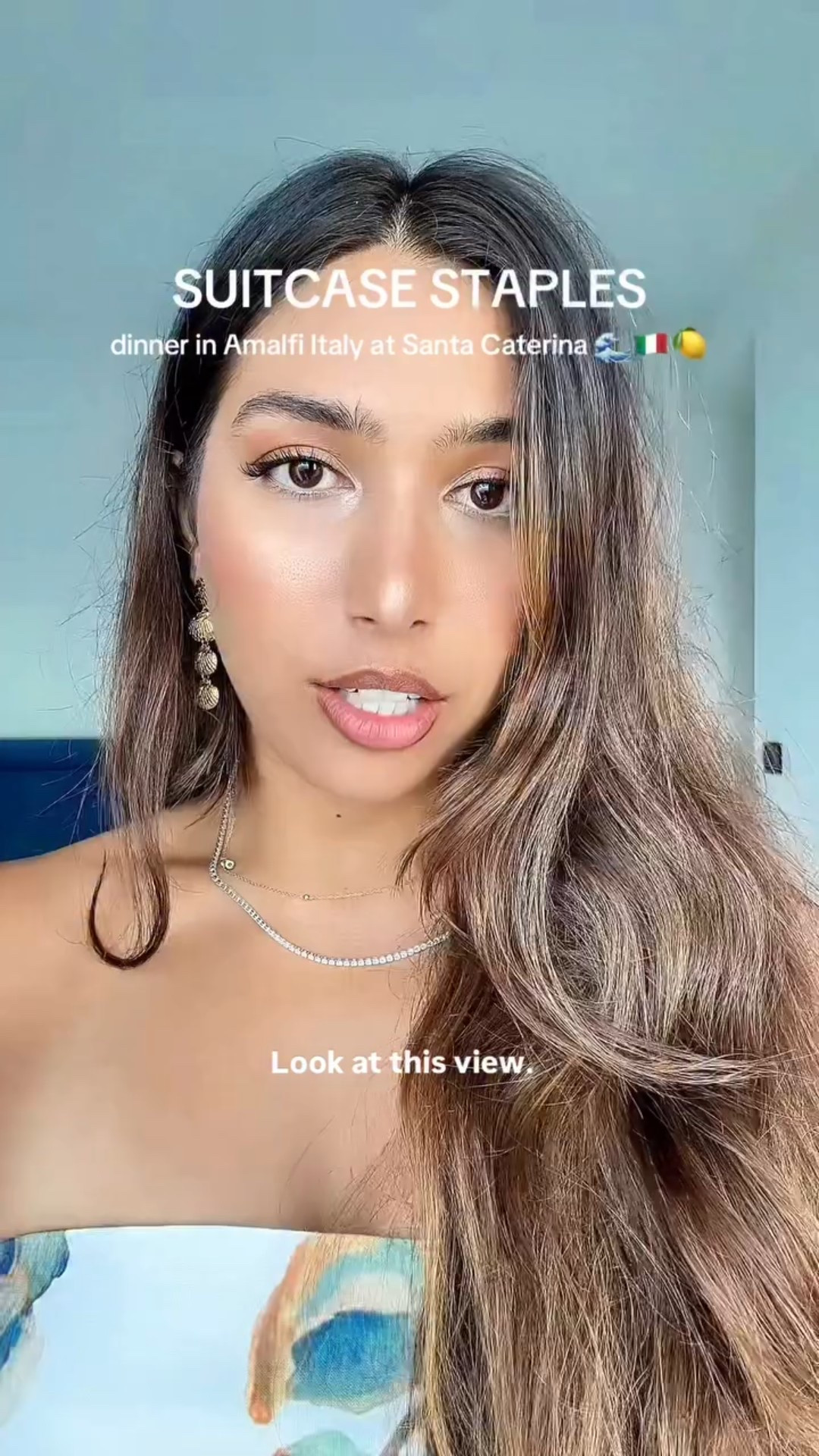 Evening outfit for dinner at Santa Caterina in Amalfi Italy 🇮🇹🌊

Dress - @commense.official 
Shoes - @mauroleoneofficial 
Jewelry - @FabFitFun @larssonjennings @swarovski @vancleefarpels 
Bag - Gucci

#fashion #outfitinspo #girlstrip #travel #santacaterinahotel #ootn #amalficoast #eveningdress #classystyle #capsulewardrobe #jewelrystack #highlowfashion