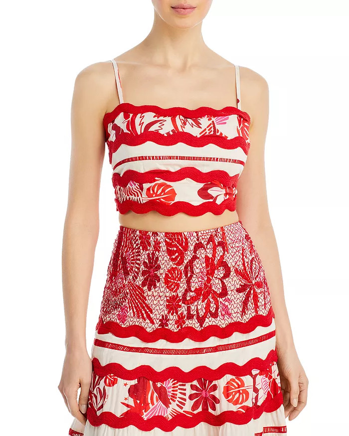 Tiles Printed Crop Top | Bloomingdale's (US)