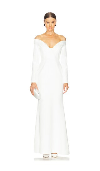 Orreda Gown in Blanche Arty | Revolve Clothing (Global)