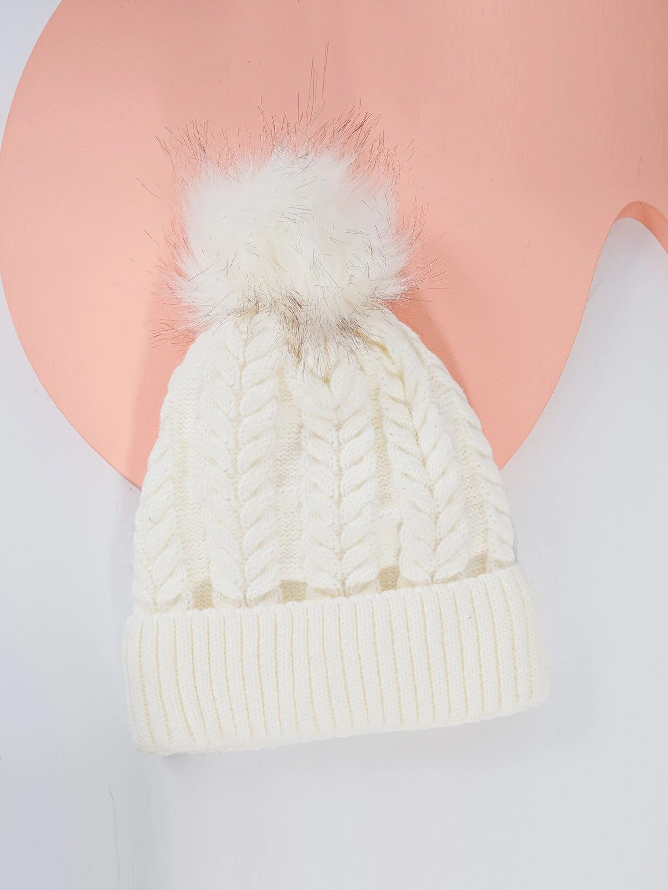 Pom Pom Decor Knitted Hat | SHEIN