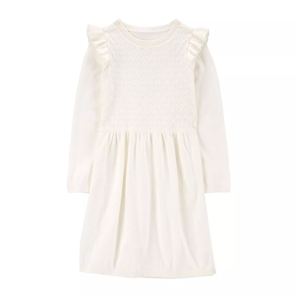 Girls 4-8 Carter's Flutter Shoulder Sweater Dress | Kohl's