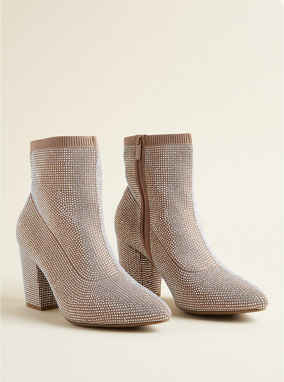 Stretch Knit Embellished Bootie (WW) | Torrid (US & Canada)