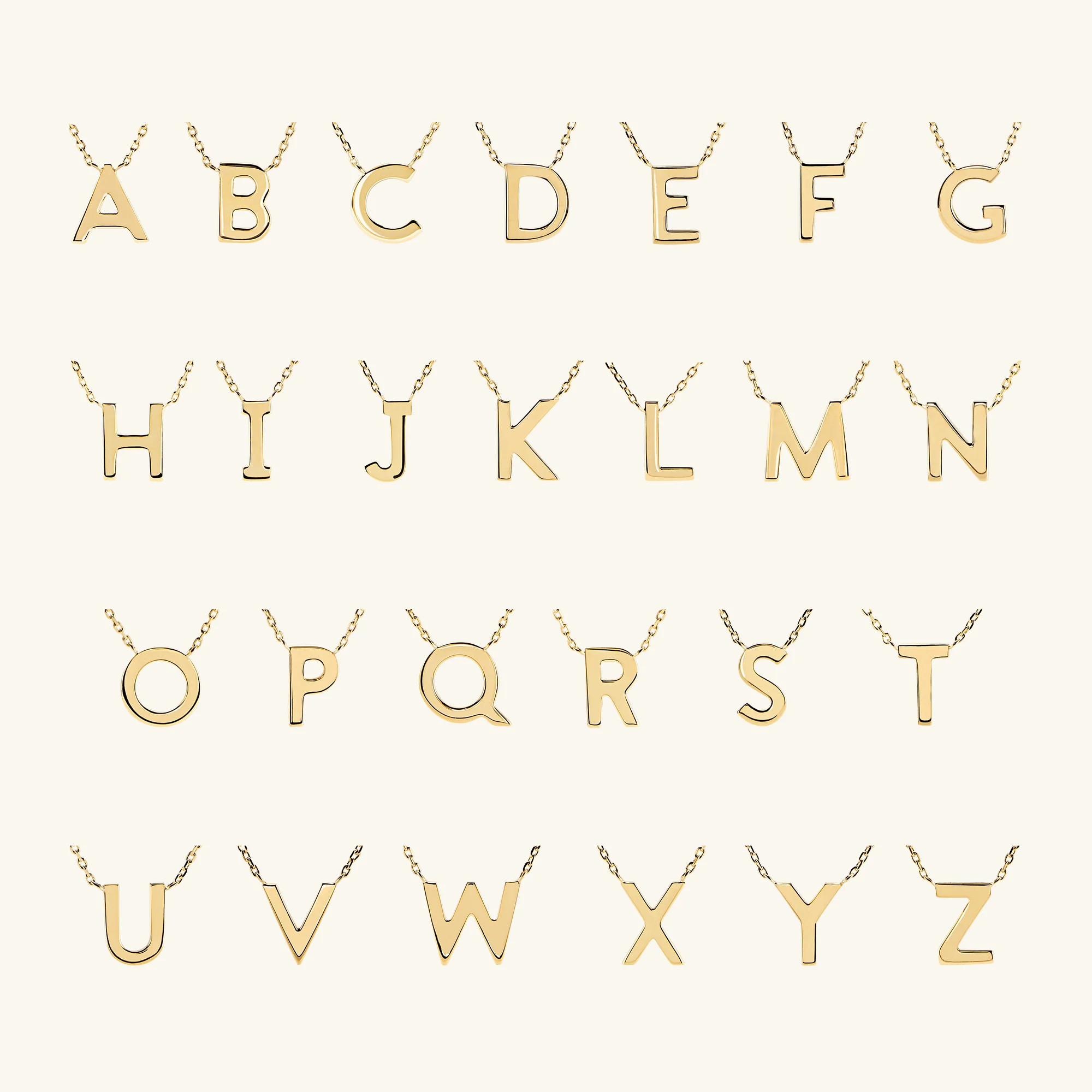 Letter Necklace | Mejuri Fine Crew