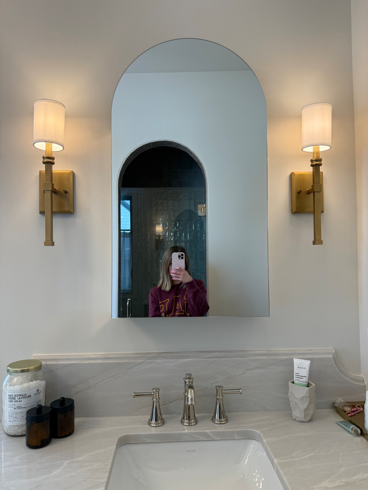 My medicine cabinet mirror . Now all my things aren’t all over the counter. More storage is always the answer 

#LTKHome #LTKselfcare