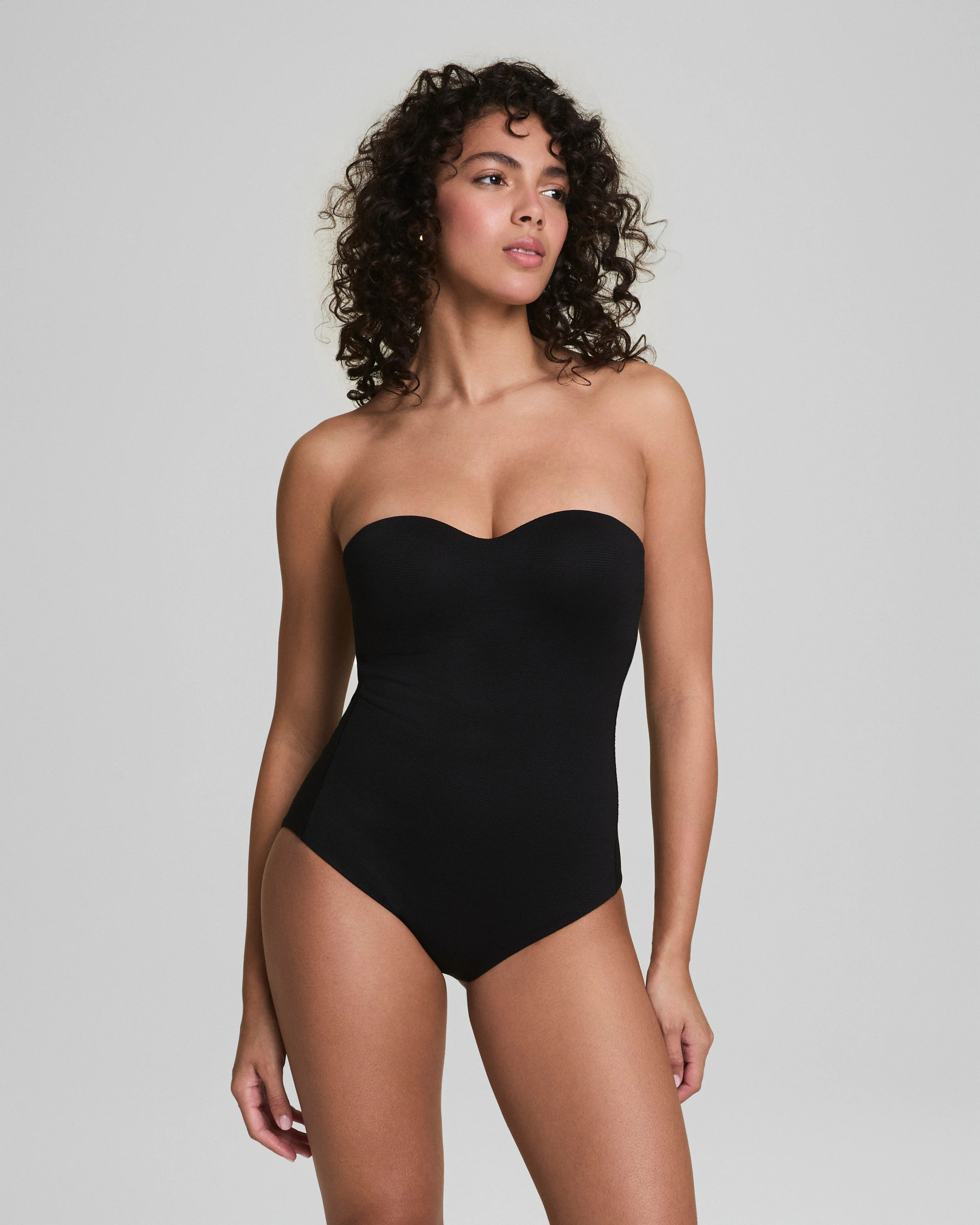 SPANXshape™ Swim Convertible Pique Bandeau One-Piece | Spanx