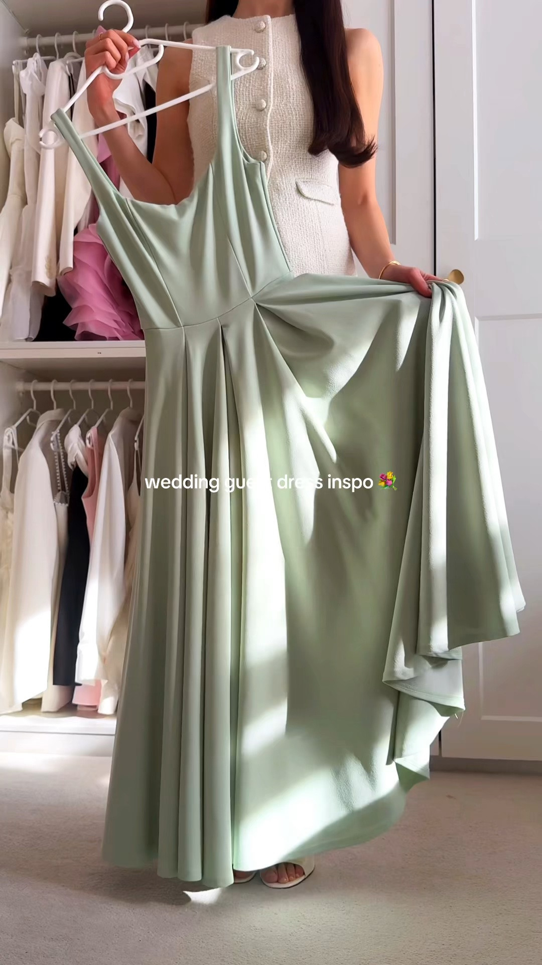 pov: your perfect wedding guest dress 🤭💐 send this to someone who loves sage dresses ✨

this midi dress would be perfect for a spring / summer wedding guest, garden party, special occasion, vacation, romantic date night, birthday dinner, brunch / picnic with the girls…🥂🎀

#LTKSeasonal #LTKWedding #LTKTall