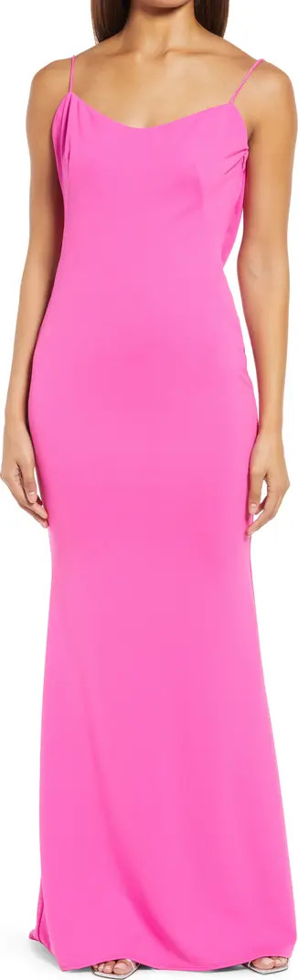 The Gina Backless Trumpet Gown | Nordstrom