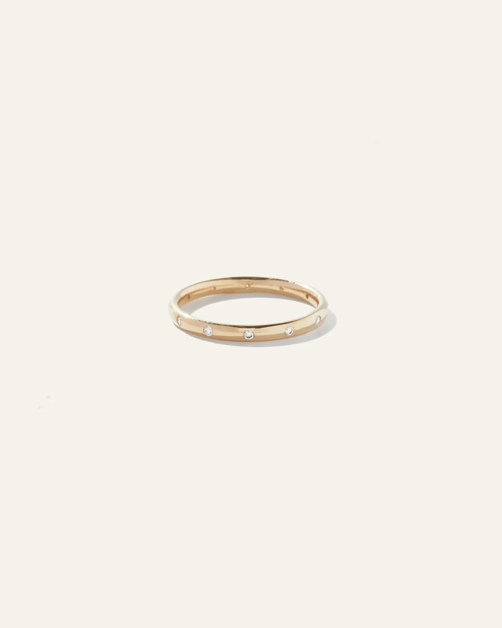 14K Gold Diamond Dot Ring | Quince
