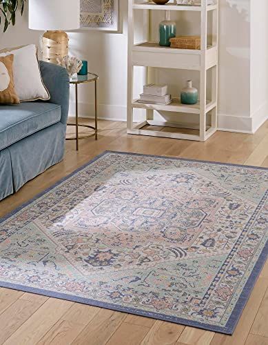 Unique Loom Whitney Collection Traditional Geometric Multi Area Rug (8' 0 x 10' 0) | Amazon (US)