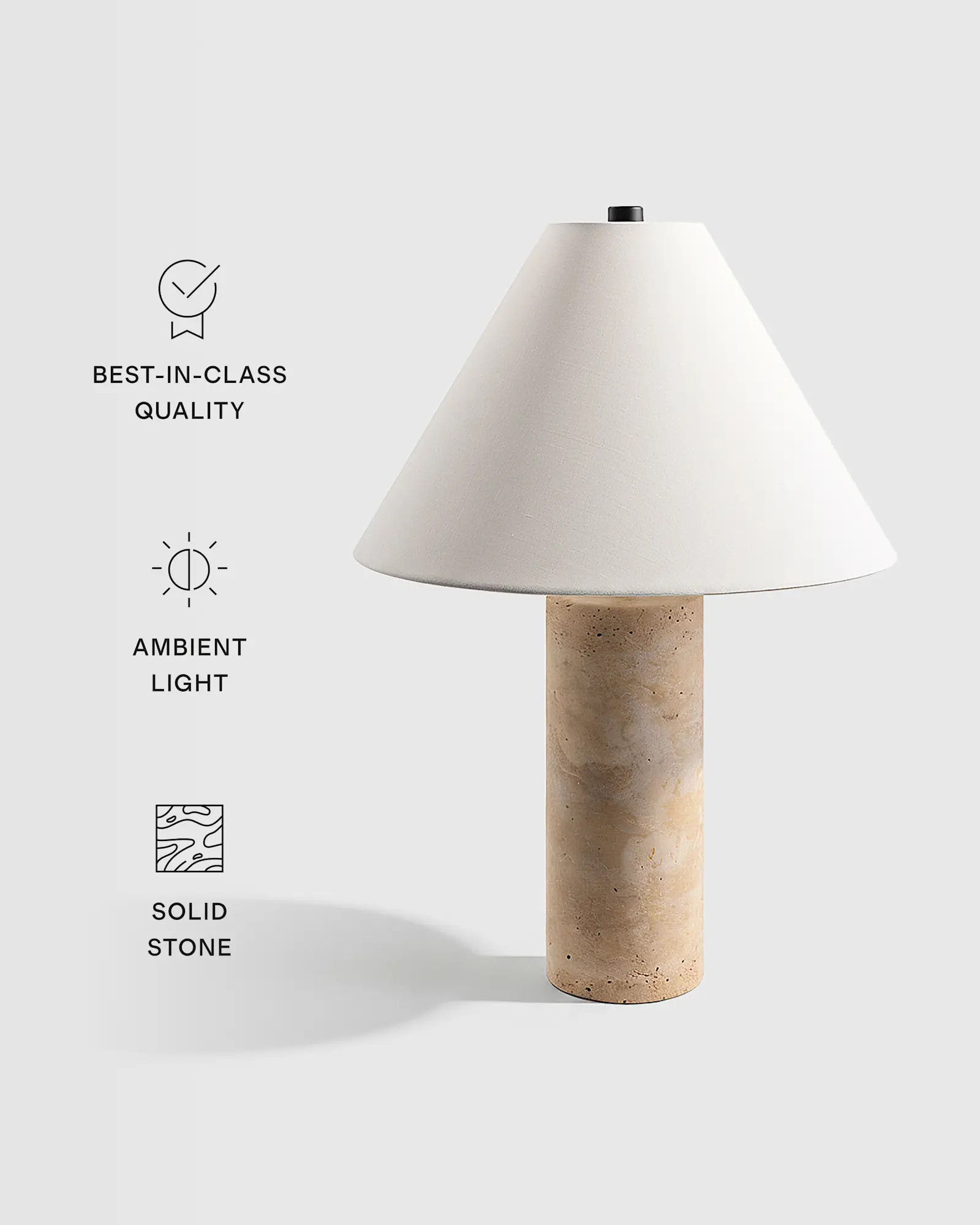 Travertine Table Lamp | Quince