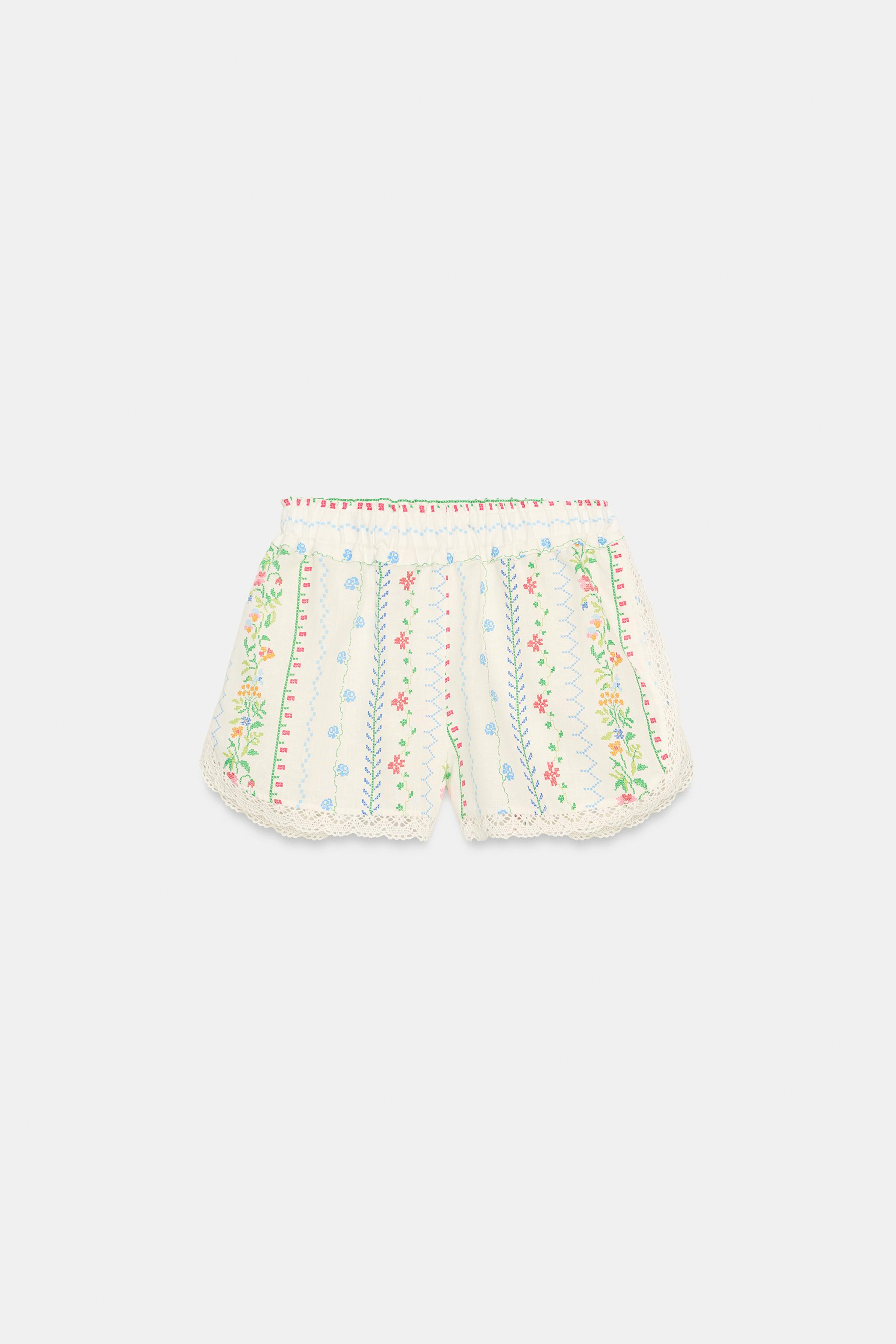 LACE PRINT SHORTS | Zara US