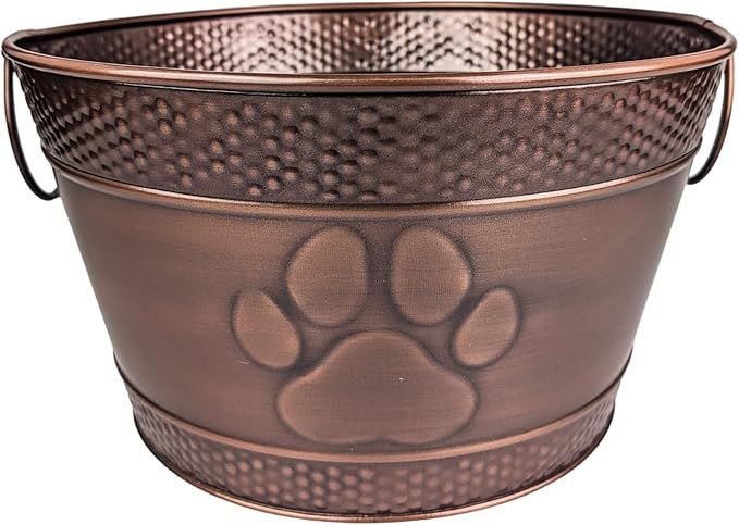 Metal Indestructible Dog Toy Bin - Storage Bin with Handles, Farmhouse Organizer Storage Basket f... | Amazon (US)