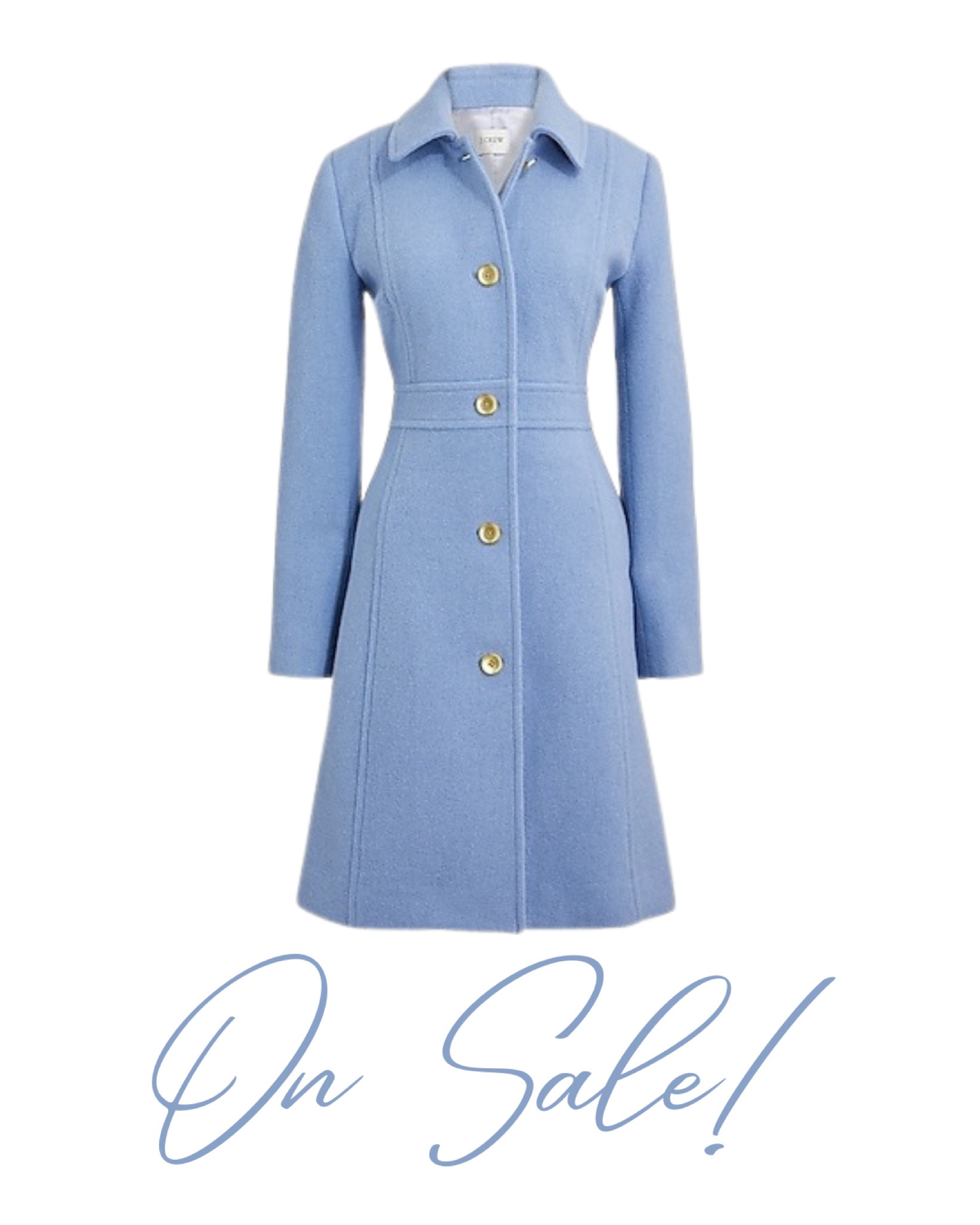 This perfect blue wool winter coat is on sale! 

#LTKsalealert #LTKworkwear #LTKSeasonal
