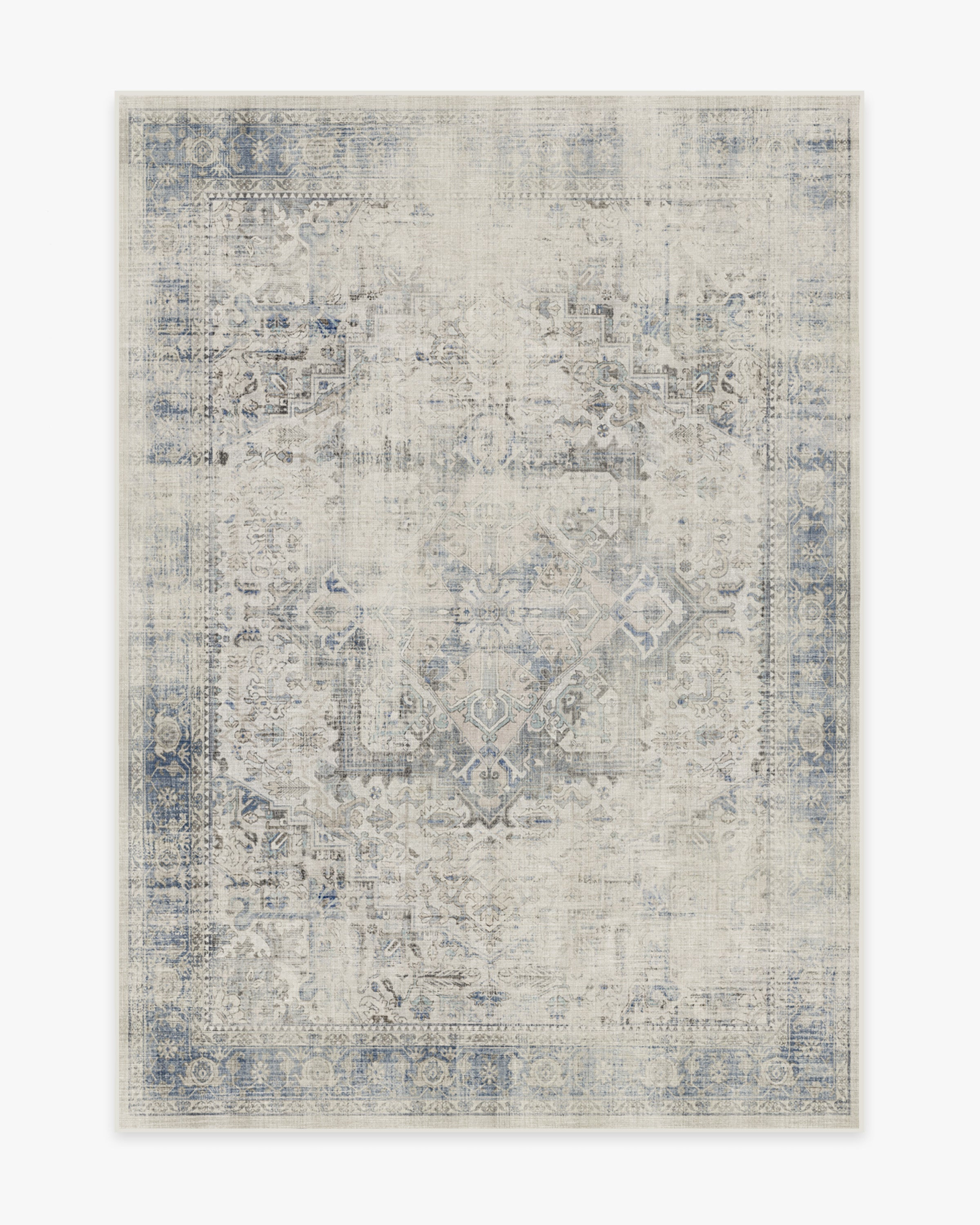 Kamran Blue Quartz Tufted Rug | Ruggable