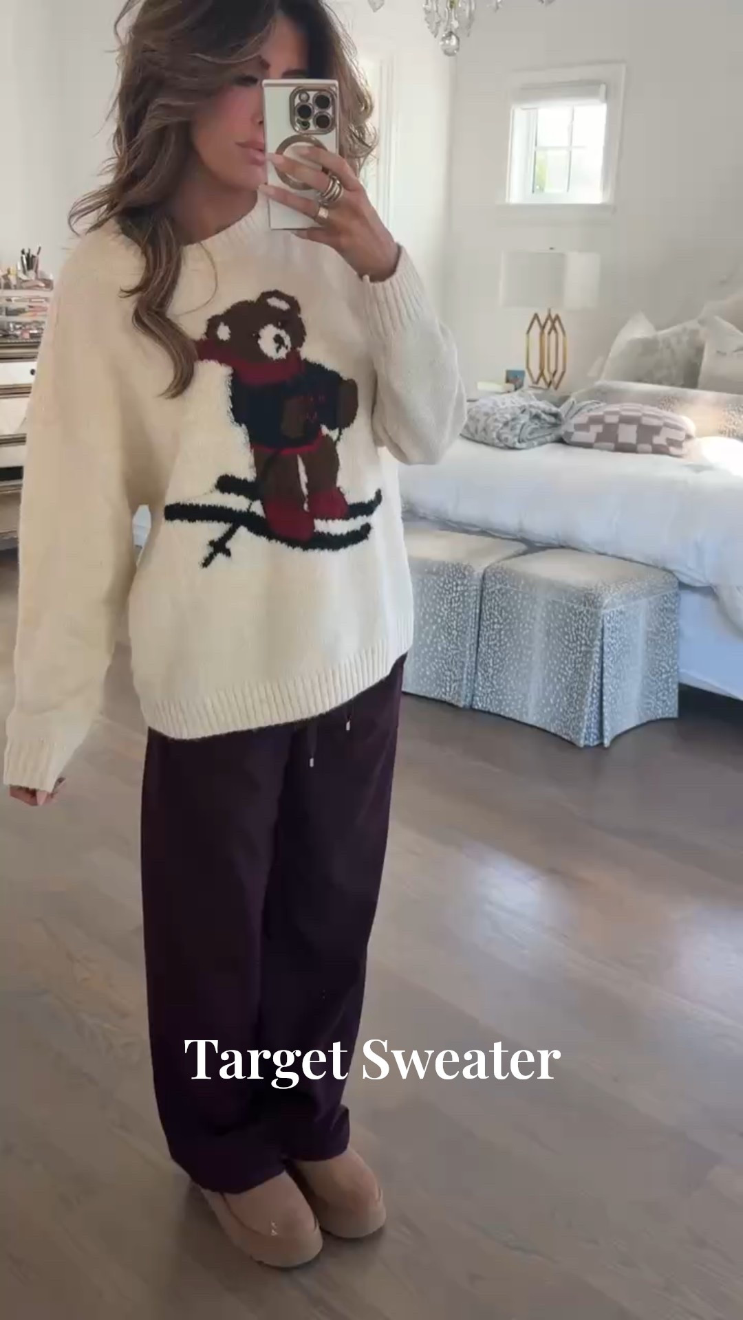 You all loved this sweater this week! It’s perfect for cool weather or any holiday parties. I’m wearing a size small in this sweater & size XS in pants 🤍🎿

Bear sweater, Target finds, Maroon pants, Zara pants, Target sweater, Comfy casual, Fall outfits, Fall sweater, Emily Ann Gemma



#LTKootd #LTKSeasonal #LTKHoliday