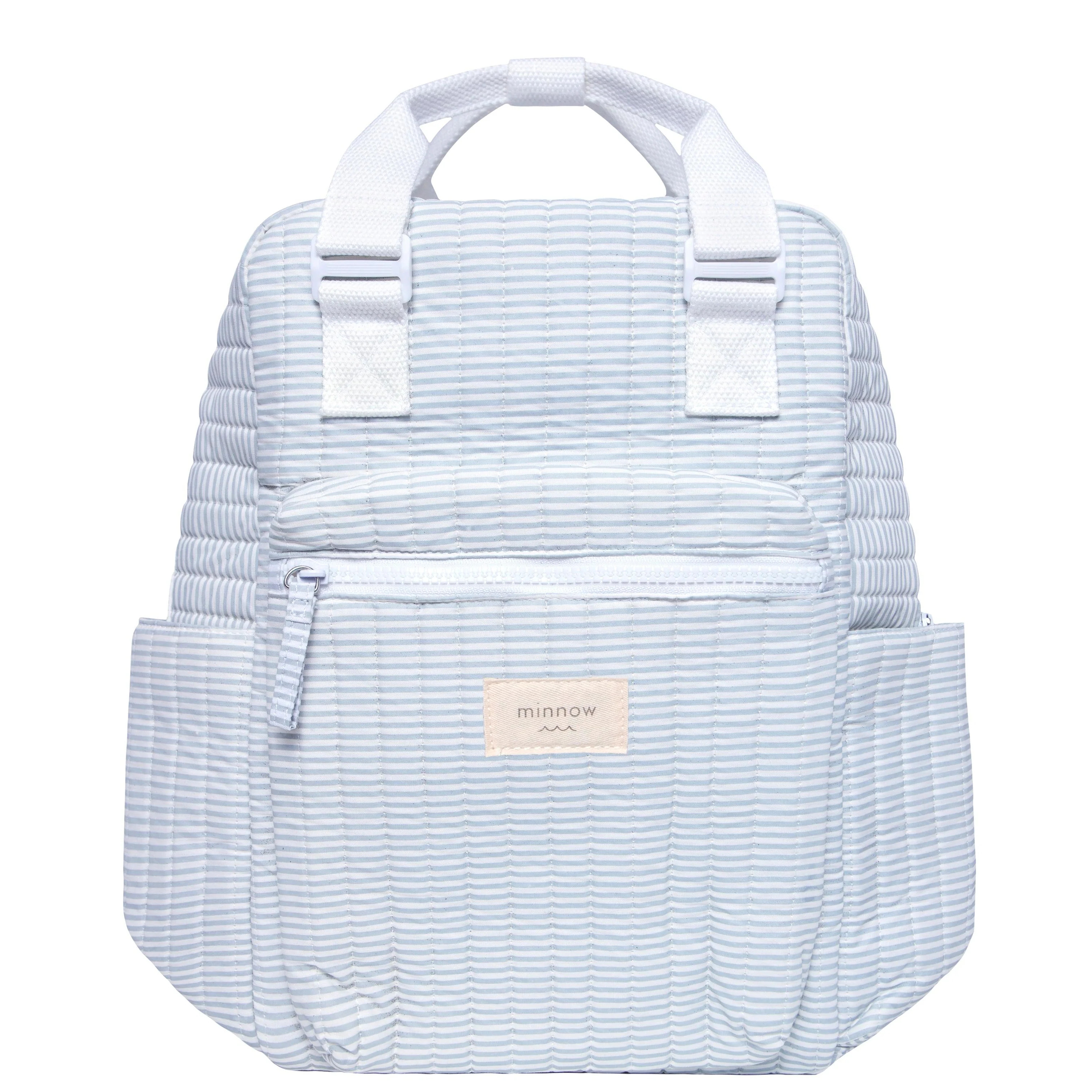 powder blue stripe everyday backpack | minnow