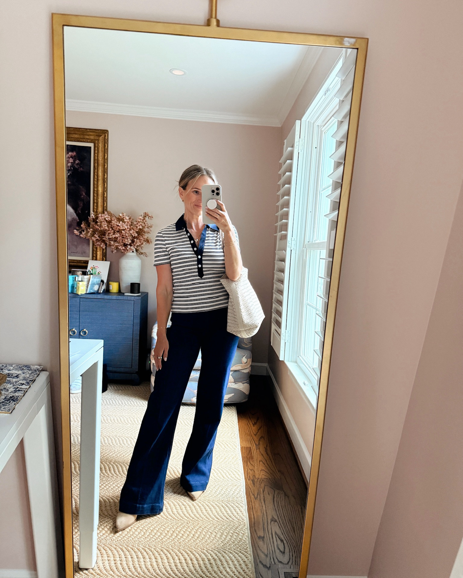 This Veronica beard polo tee might be one of my favorites from the Nordstrom sale! Wearing an XS!

#LTKStyleTip #LTKSaleAlert