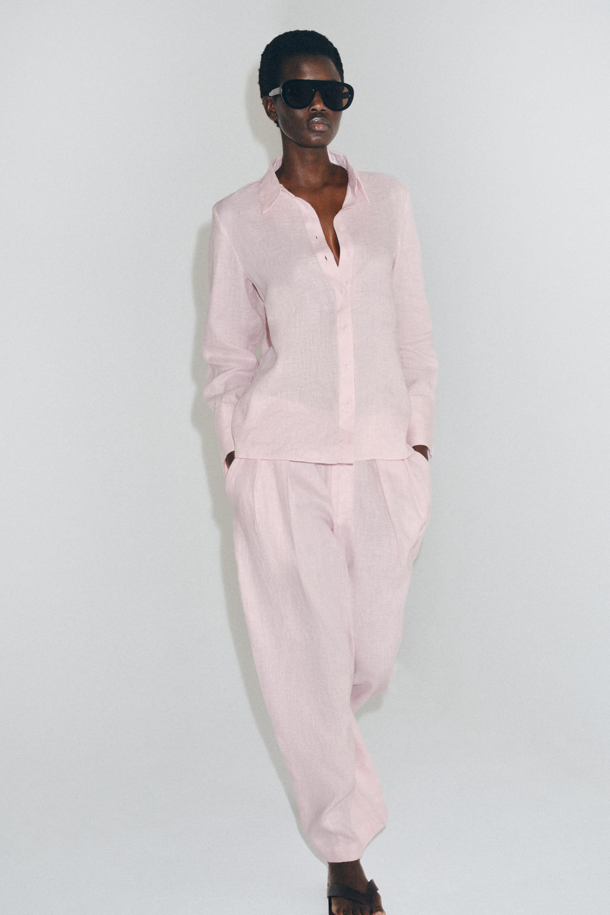 100% LINEN SHIRT ZW COLLECTION | Zara US