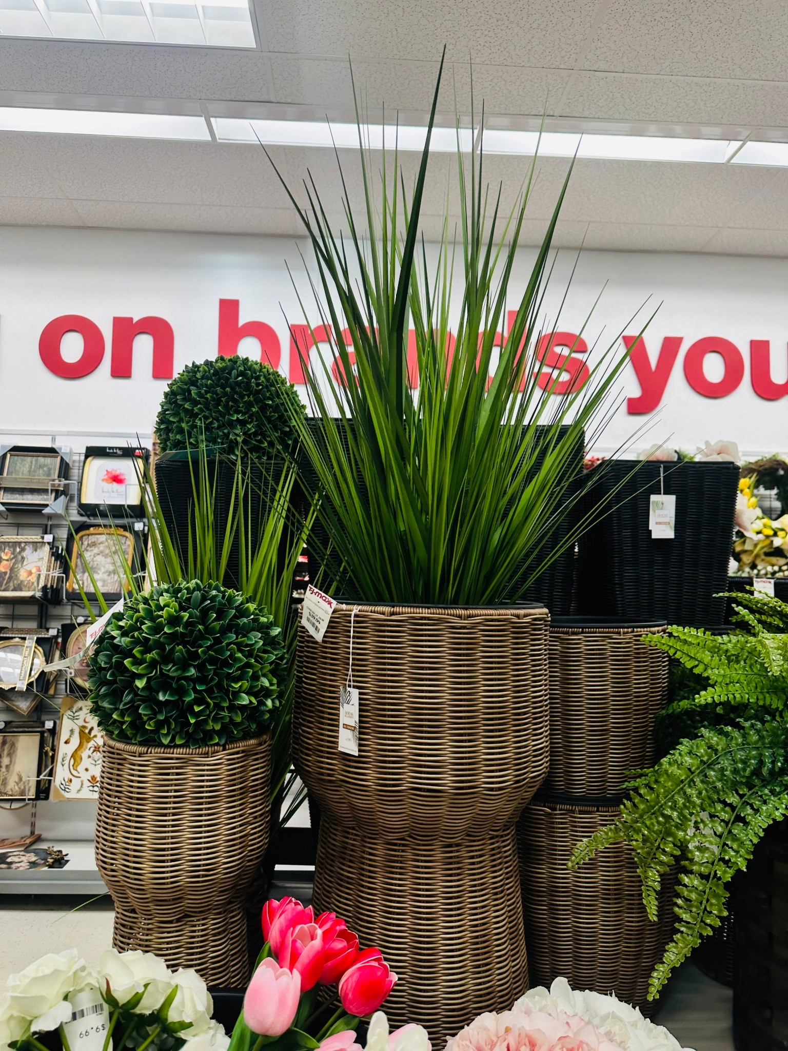 The secret to a green thumb? Good faux plants. 🌿 I am obsessed with these woven hourglass planters and the texture they add to a room. Pro tip: mix different heights and leaf styles to make your indoor jungle look intentional and lush. Found these gems today and had to share! 🪴✨

#LTKHome