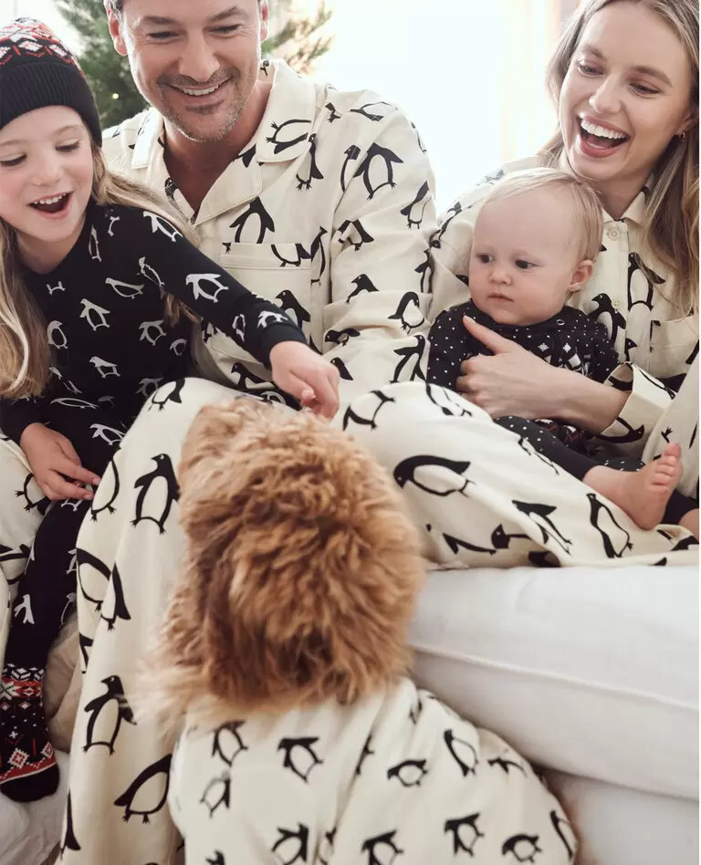 Holiday Penguin Matching Family Pajamas | Hanna Andersson
