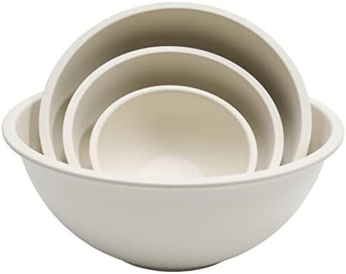 Chef Craft Eco Bamboo Fiber Mixing Bowl Set, 4 Piece, Natural | Amazon (US)