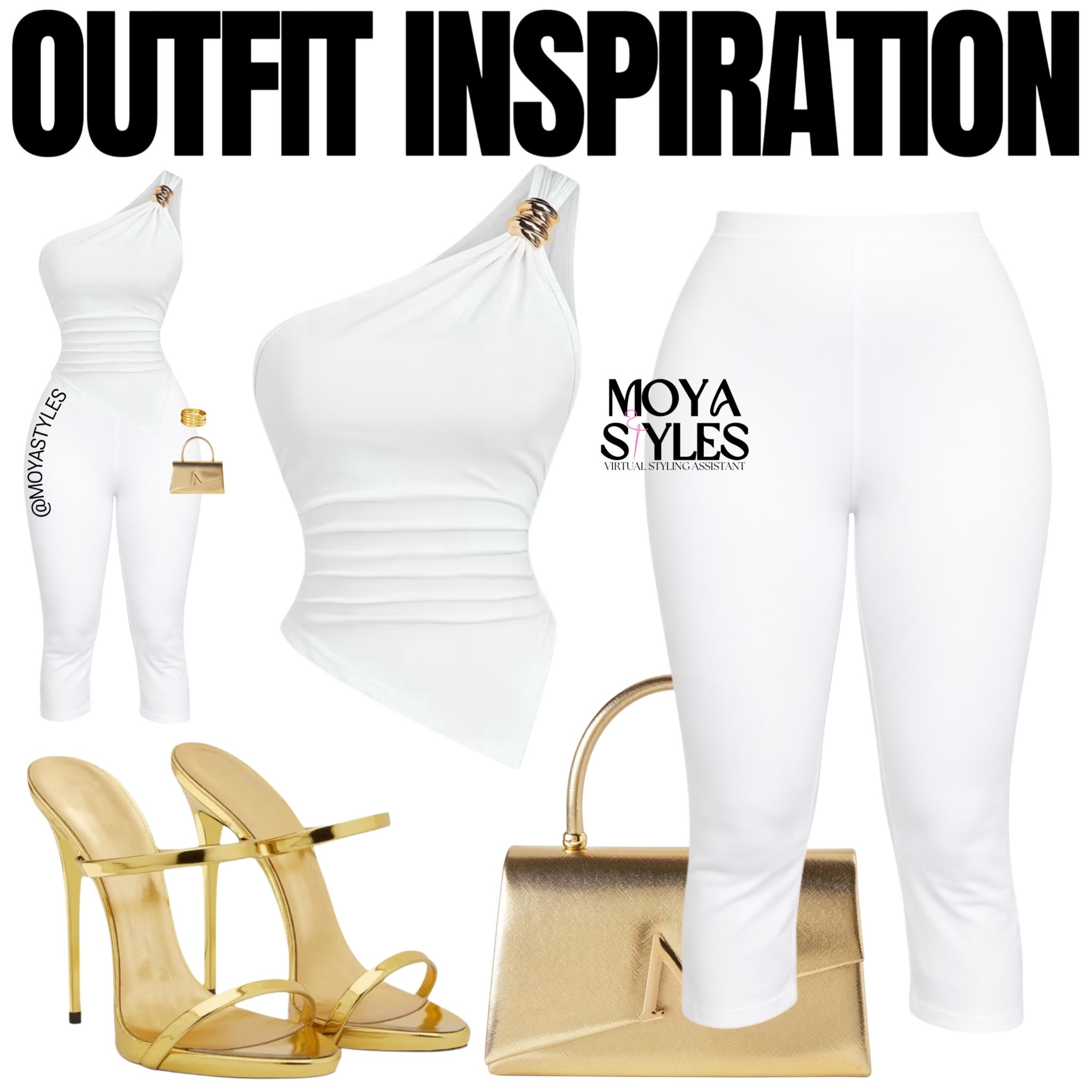 The Sculptural Whites & High-Shine Gold Edit - Moya Styles 

#LTKootd