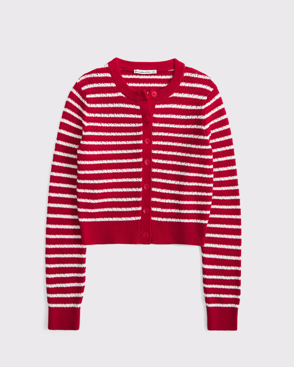 Shrunken Crew Cardigan | Abercrombie & Fitch (US)