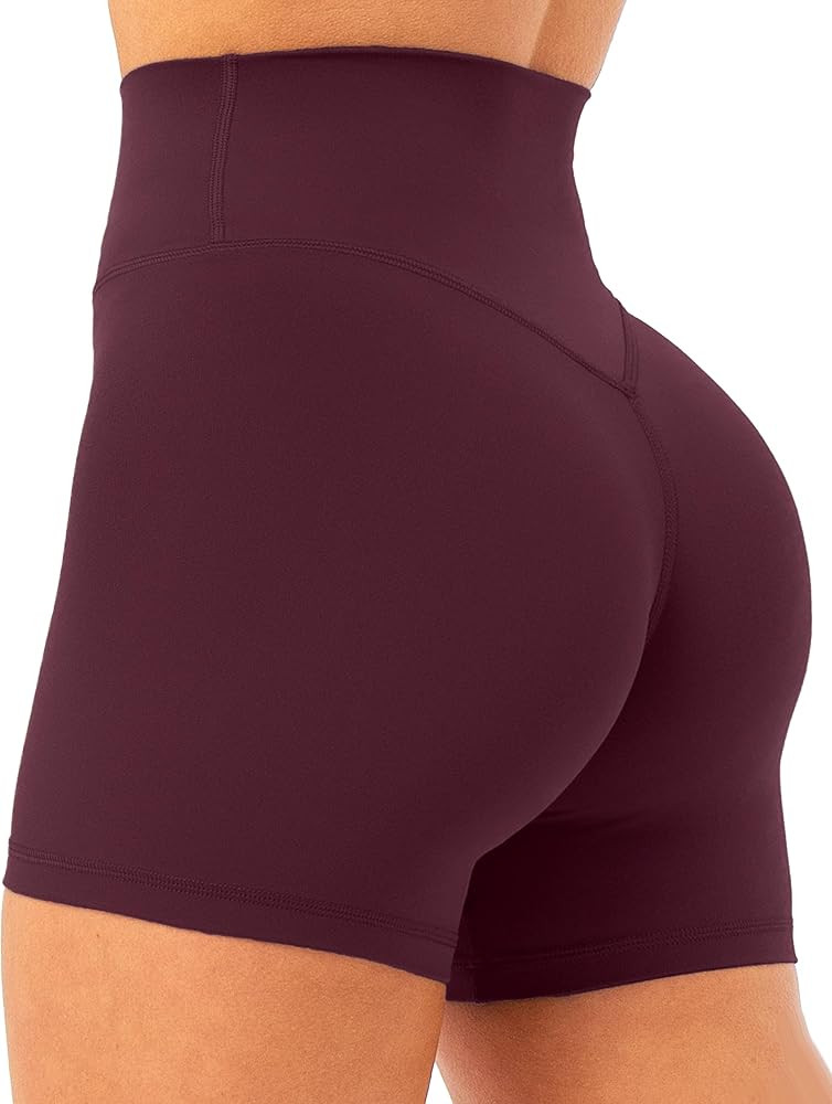 Unthewe Women's Workout Gym Biker Shorts High Waisted Athletic Booty Yoga Shorts with Tummy Contr... | Amazon (US)