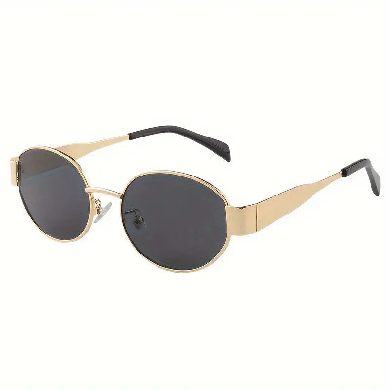Keithion Retro Oval Sunglasses Women Men Trendy Anti Glare - Temu Cyprus | Temu Affiliate Program
