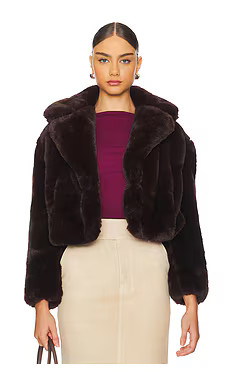 BLANKNYC Faux Fur Jacket in Americano from Revolve.com | Revolve Clothing (Global)