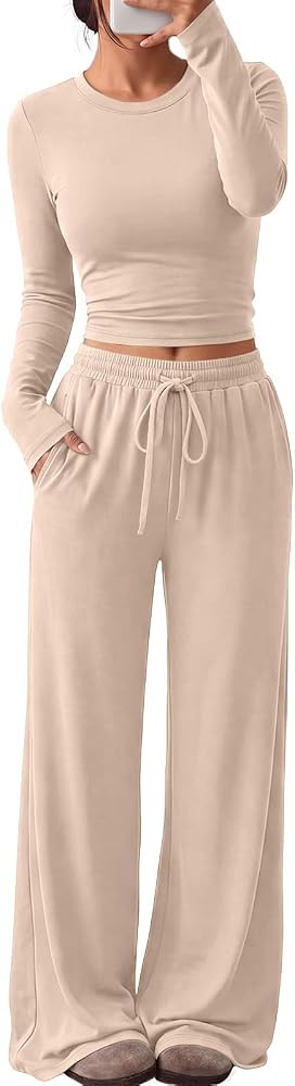 Trendy Queen Women's 2 Piece 2026 Fall Fashion Lounge Set with Pockets | Amazon (US)