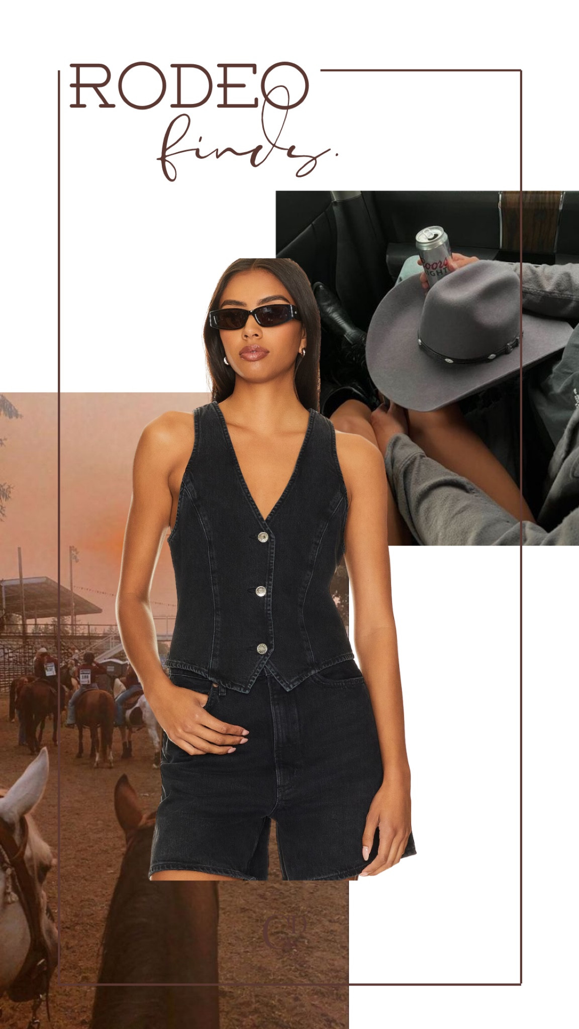 This denim vest would look precious at the rodeo! Pair with a skirt or pair of jeans to complete the look. 🖤

#LTKSeasonal #LTKstyletip #LTKfindsunder100