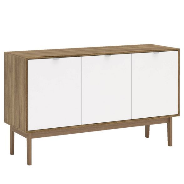 Sienna Sideboard Walnut and White - Chique | Target