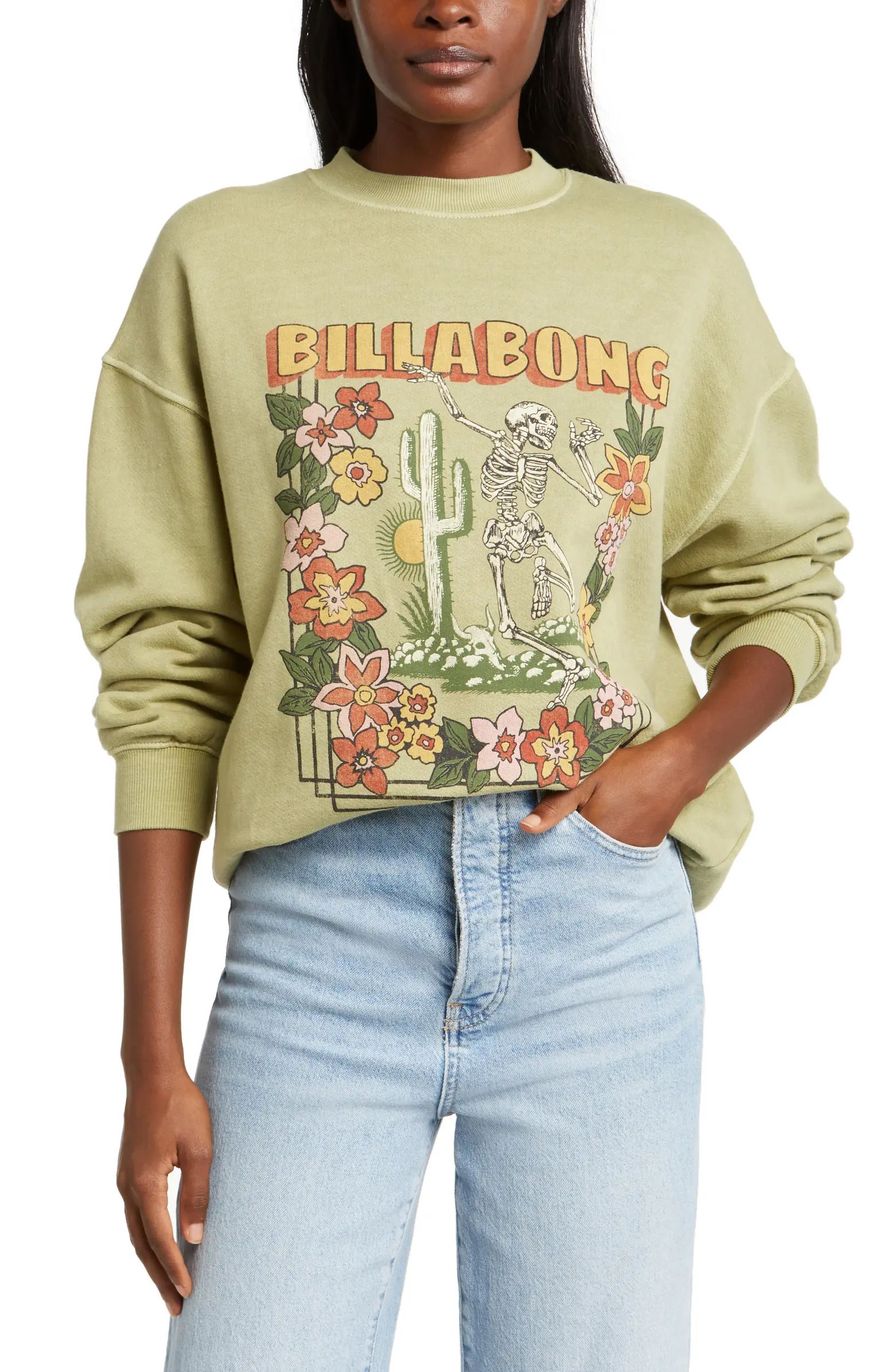 Billabong Ride In Cotton Blend Graphic Sweatshirt | Nordstrom | Nordstrom