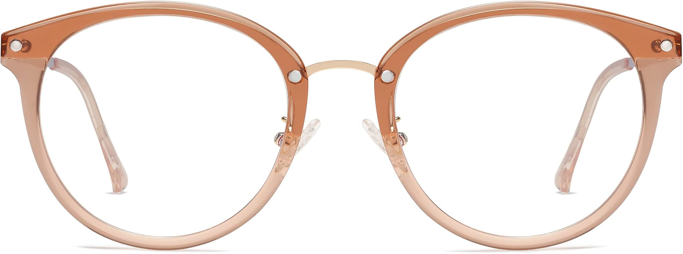 SOJOS Retro Big Round Blue Light Computer Glasses TR90 Eyewear Frame Ashley SJ9001 | Amazon (US)