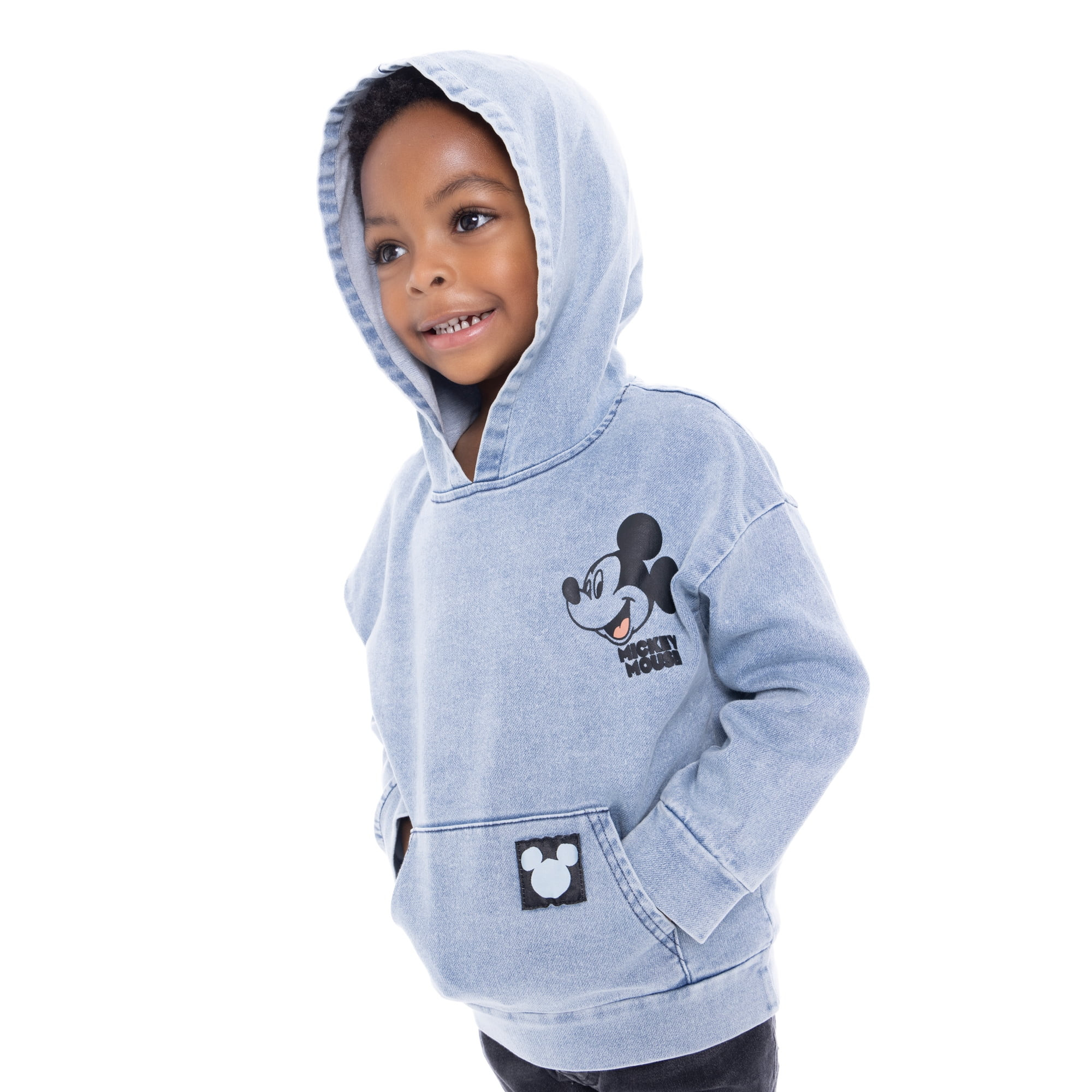Mickey Mouse Toddler Boys Mineral Washed Graphic Hoodie, Sizes 12M-5T | Walmart (US)