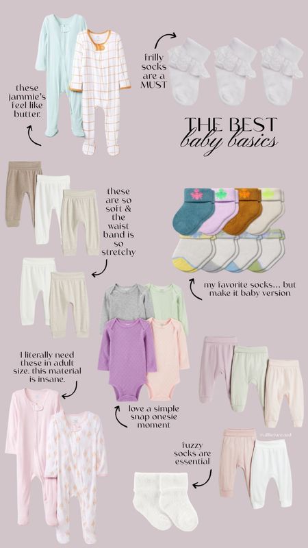 The best baby basics- let’s get real it’s really hard to dress a wiggly baby lol. These are some of our favorite basics, easy to mix and match, soft, stretchy and easy for diaper changing.

#LTKfindsunder100 #LTKkids #LTKbaby