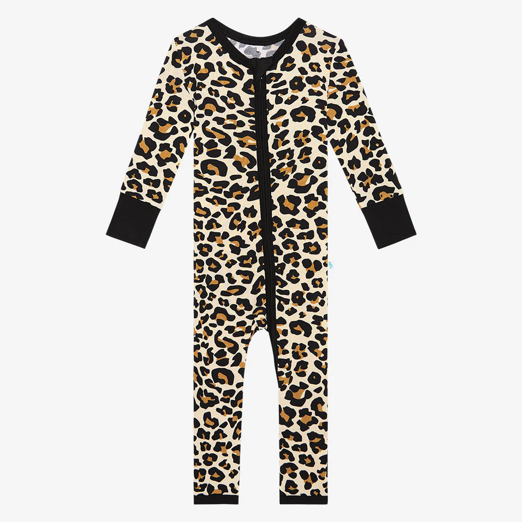 Leopard Brown Baby Convertible Sleeper | Lana Leopard Tan | Posh Peanut