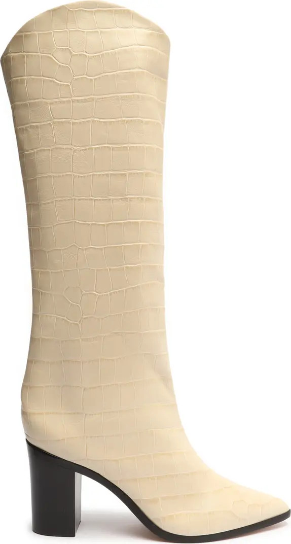 Maryana Pointed Toe Block Heel Knee High Boot (Women) | Nordstrom
