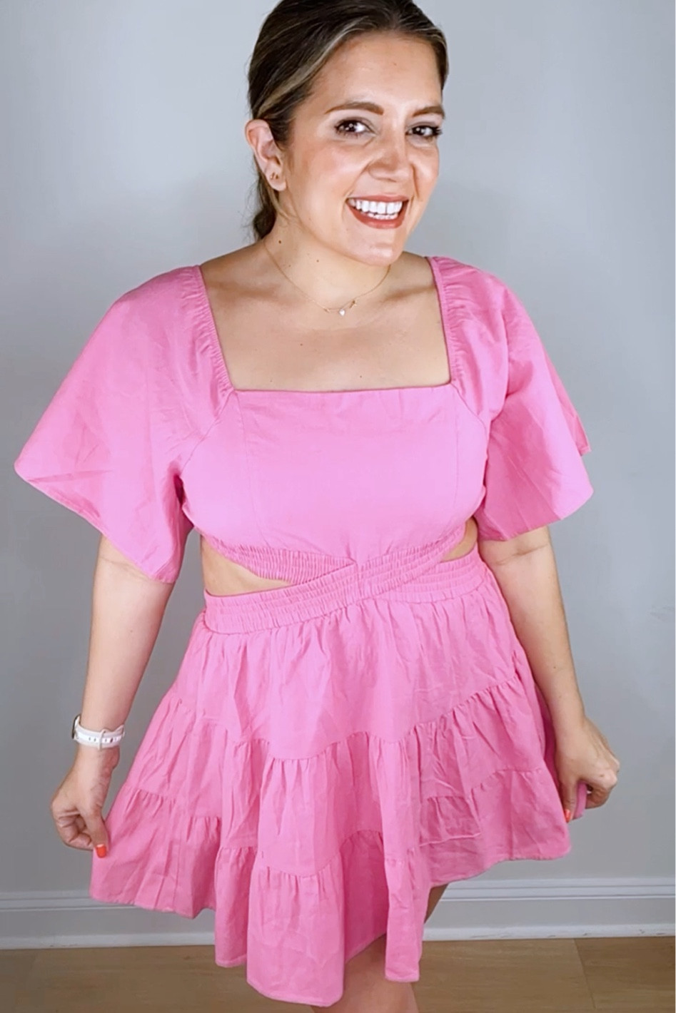 Free people lookalike dress on Amazon. Amazon dress. Free people dupe. Pink mini dress. Cutout dress. Fits tts. I’m in a medium.

#LTKunder50 #LTKstyletip #LTKsalealert