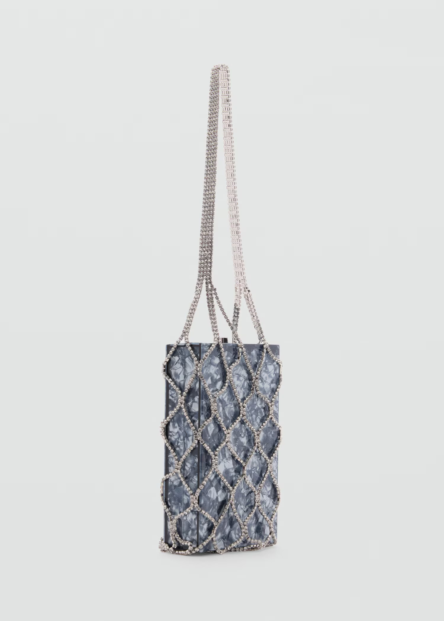 Crystal mesh handbag - Women | MANGO United Kingdom | MANGO (UK)