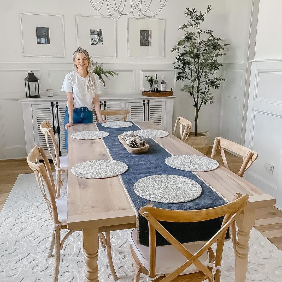 Ali Manno’s Inspo- Maple Farmhouse Dining Table | Etsy (US)