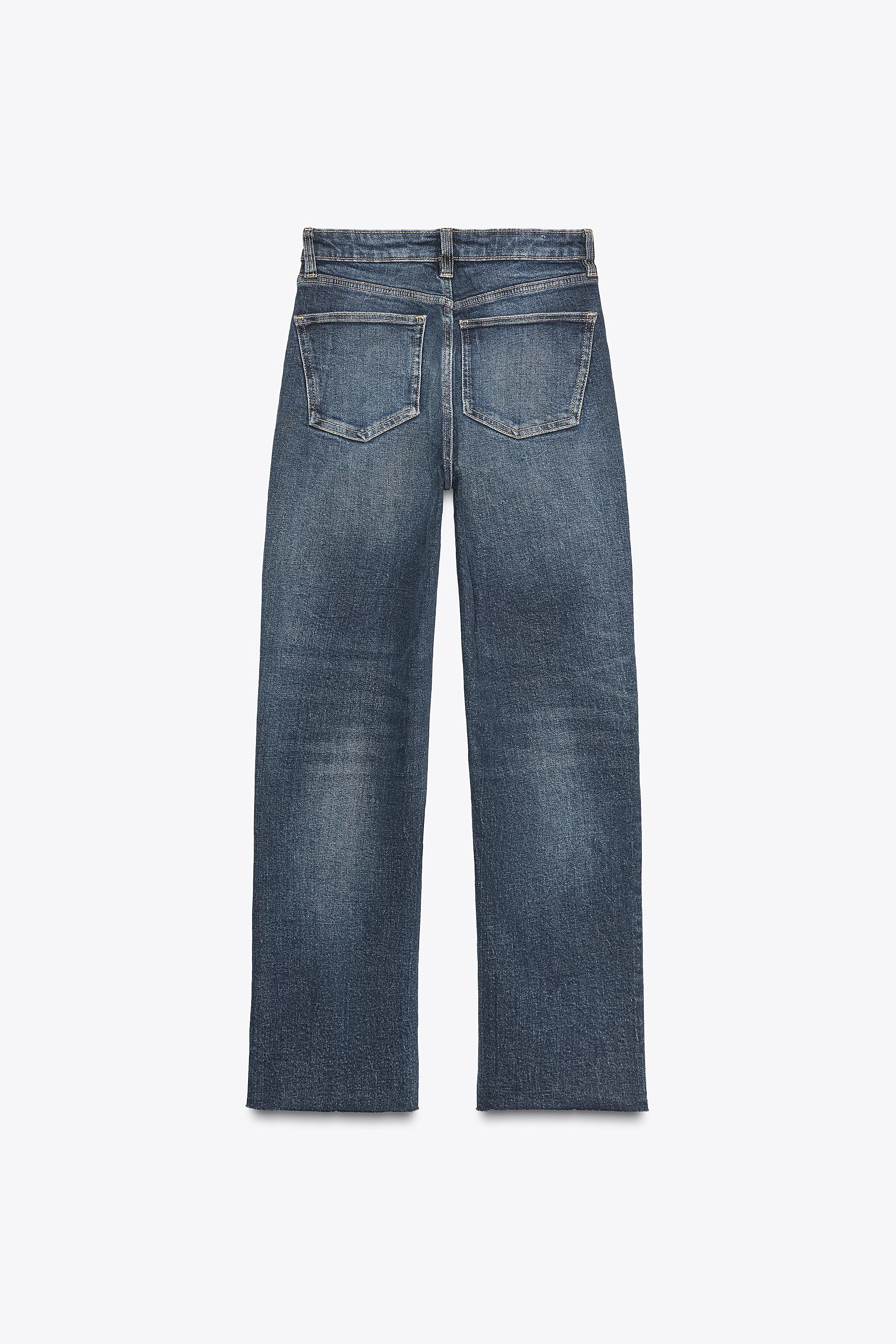 TRF HIGH-WAIST CROPPED FLARE JEANS | Zara UK