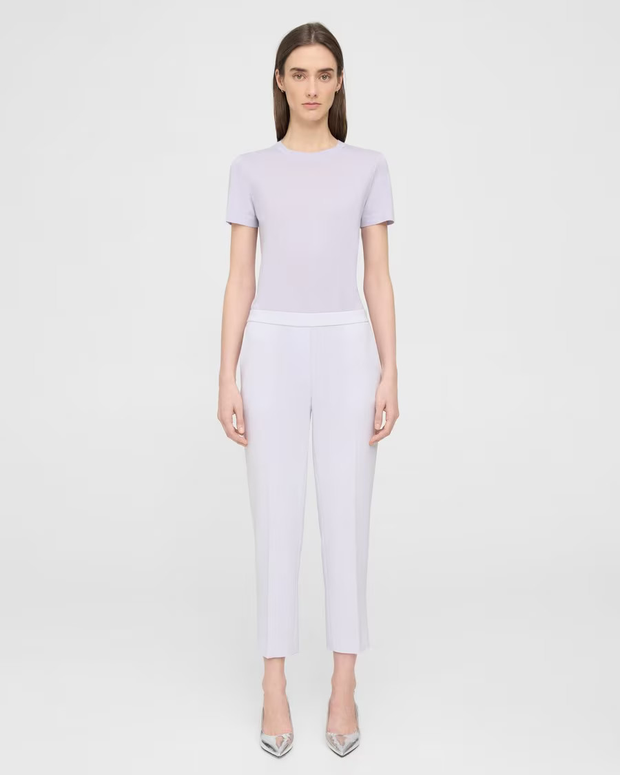 Treeca Pull-On Pant in Admiral Crepe | Theory