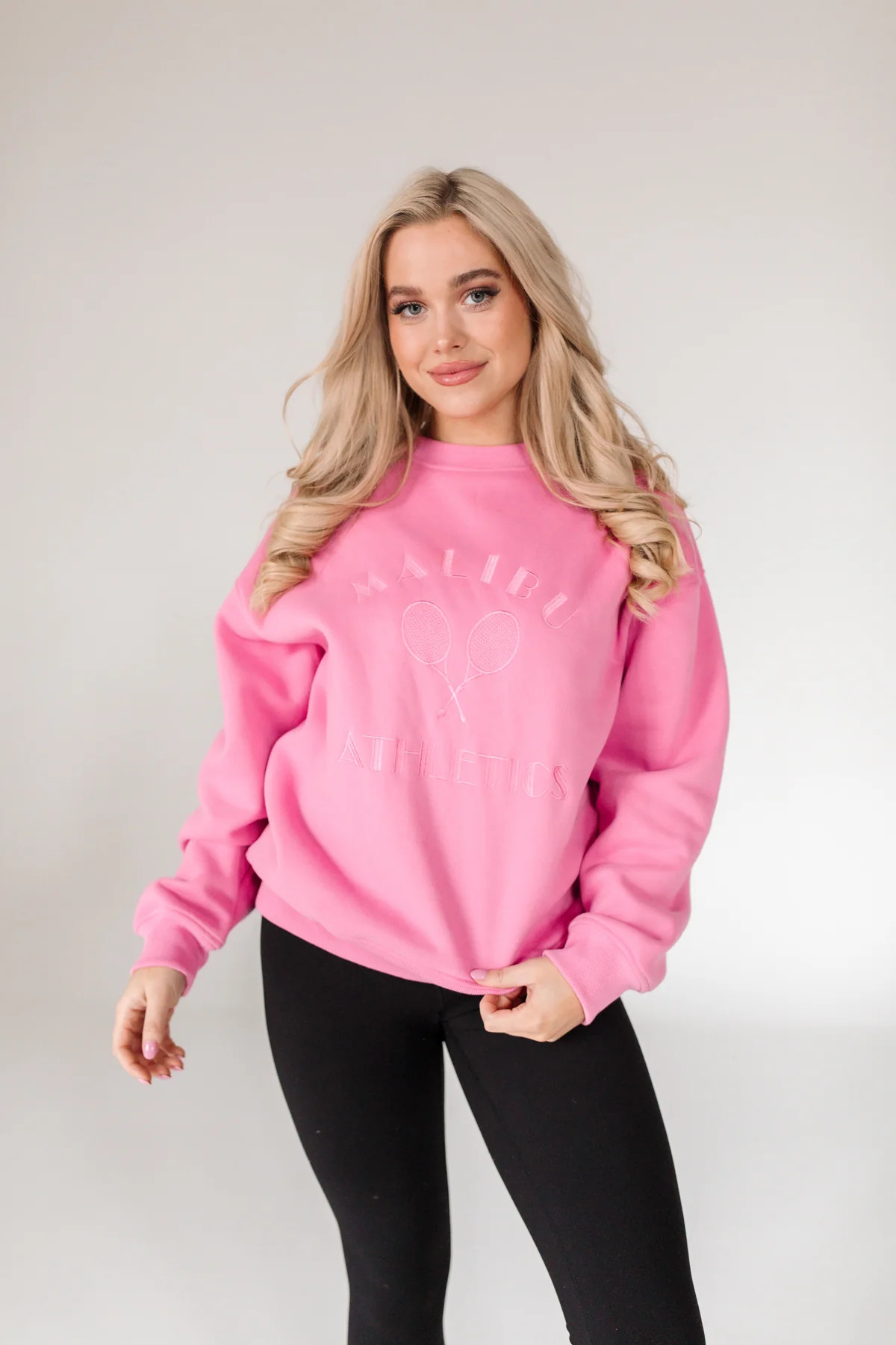 RESTOCK - Malibu Bubblegum Tennis Sweatshirt | The Post