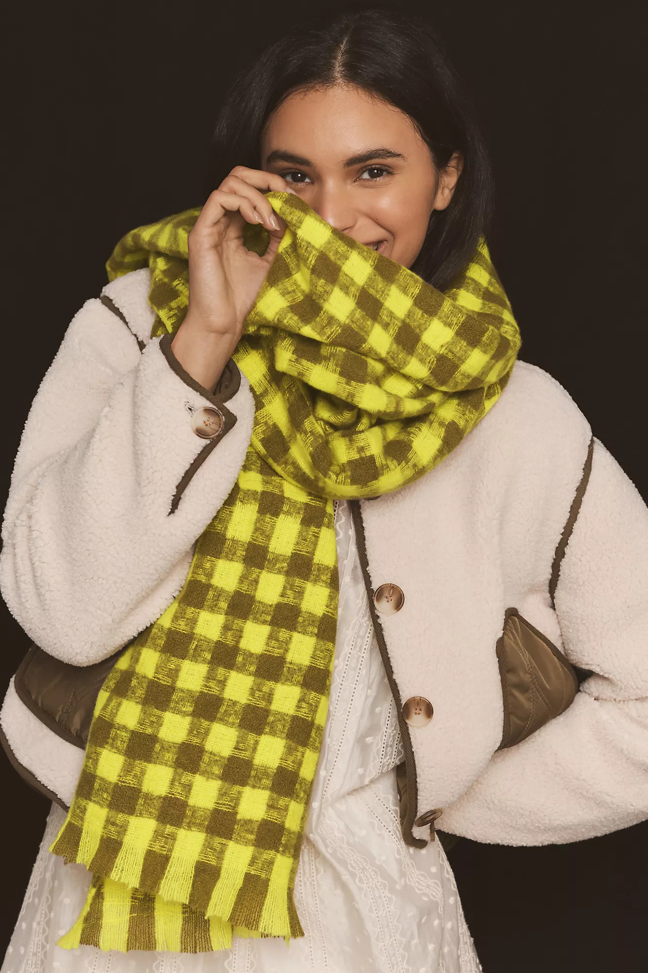 Maeve Checked Scarf | Anthropologie (US)