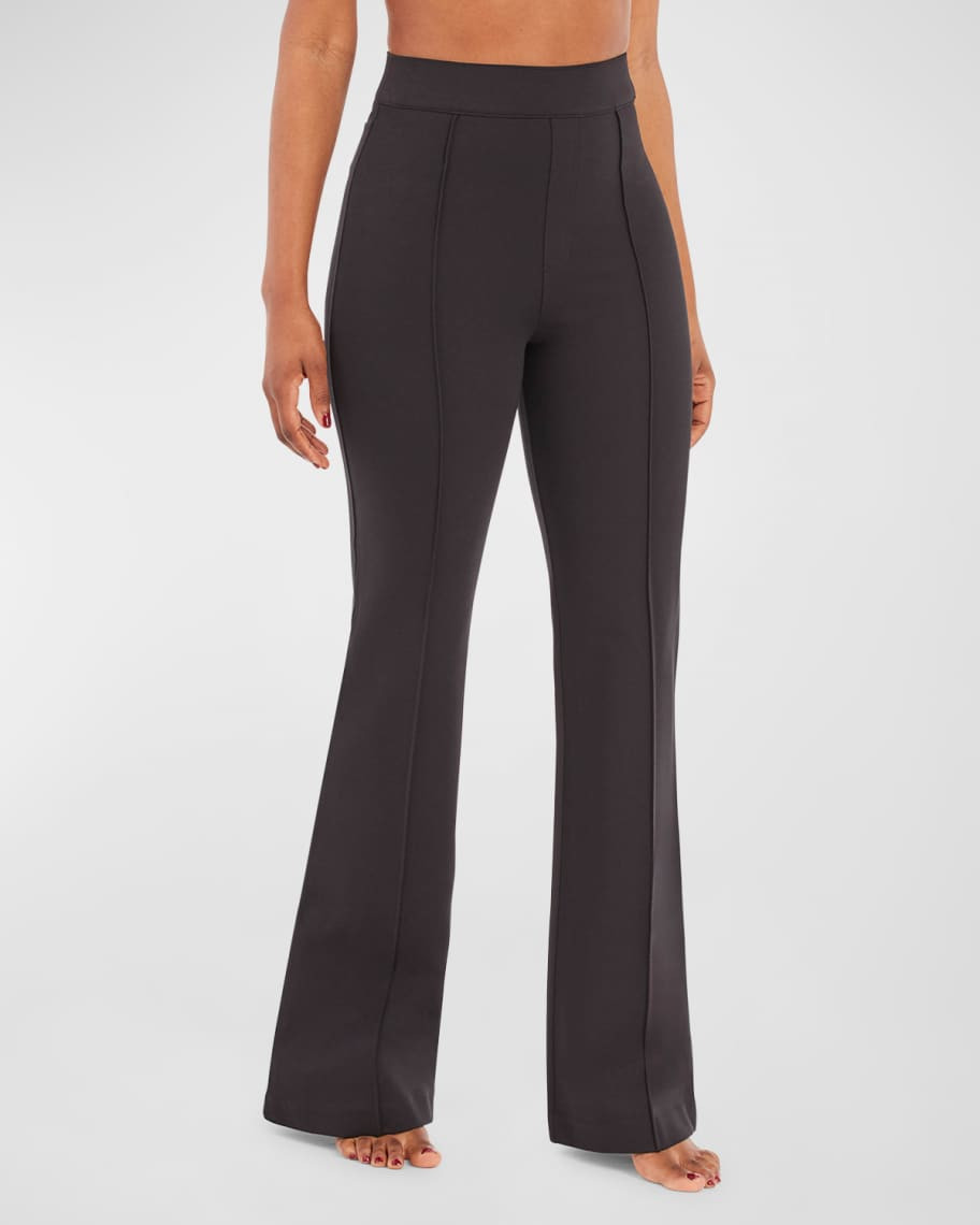 Spanx The Perfect Black High-Rise Flare Pants | Neiman Marcus