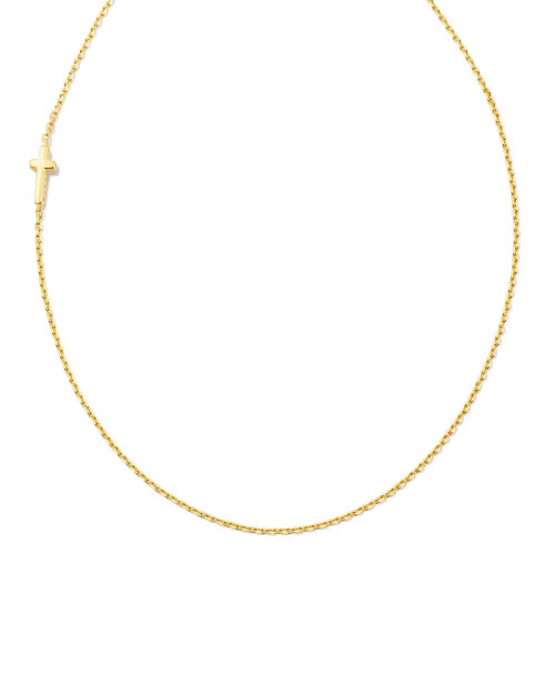 Cross Inline Necklace in 18k Gold Vermeil | Kendra Scott