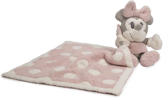 Barefoot Dreams CozyChic Vintage Disney Minnie Mouse Blanket Buddie, Dusty Rose Multi, One Size | Amazon (US)