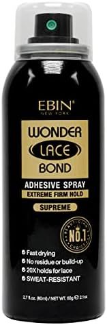 EBIN NEW YORK Wonder Lace Bond Adhesive Spray (Supreme Hold, 2.82oz/ 80ml) | Amazon (US)